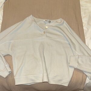 BB Dakota Cream Oversized Polo Sweatshirt